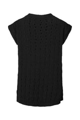 Benny - Trail knit vest I Black 4 - Rabens Saloner - DK