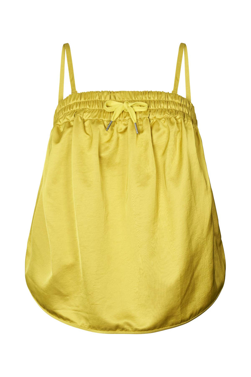 Paris - Techno drape bustier I Acid yellow Acid yellow XS 1 - Rabens Saloner - DK