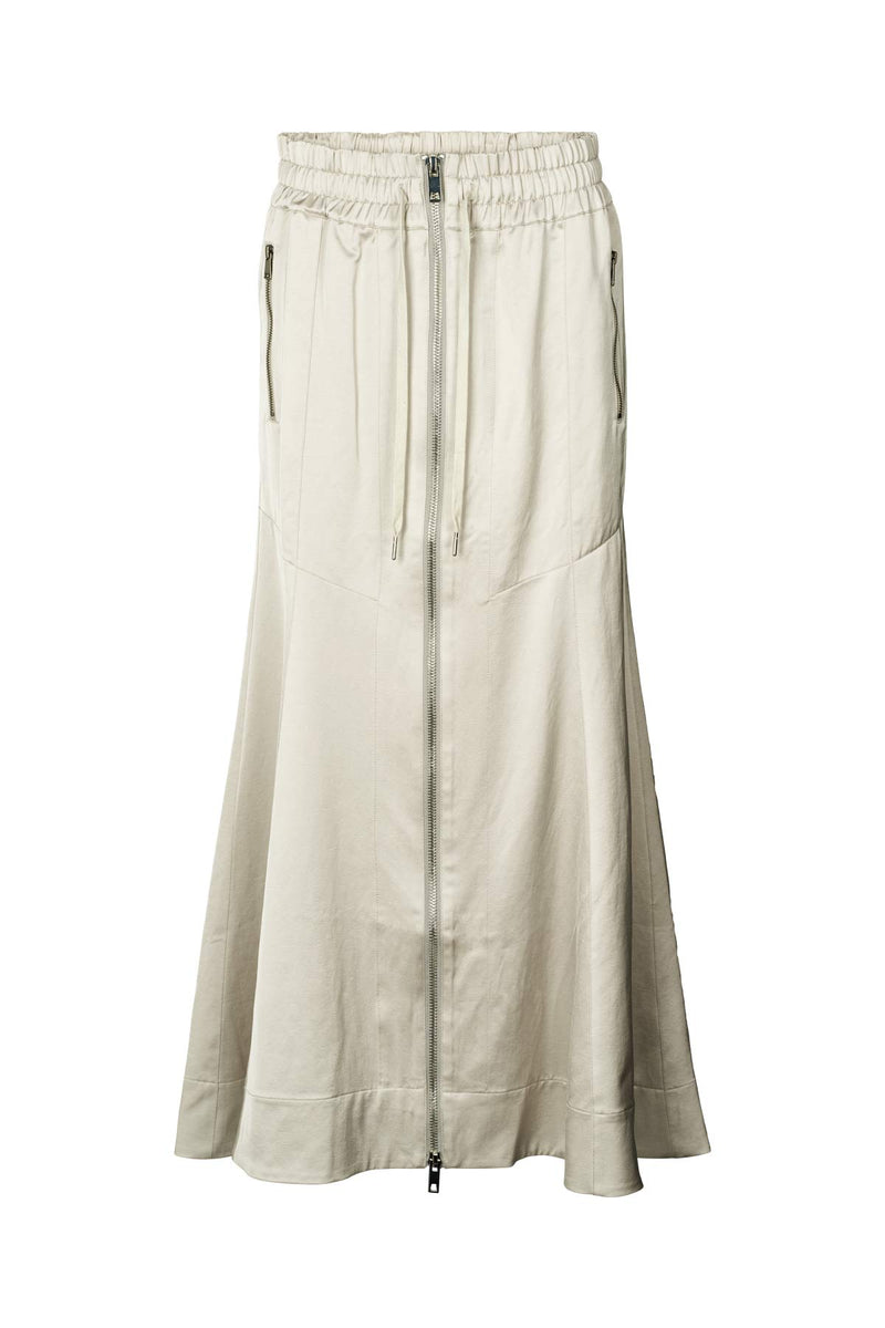 Parel - Techno drape flared skirt I Oyster Oyster XS 1 - Rabens Saloner - DK