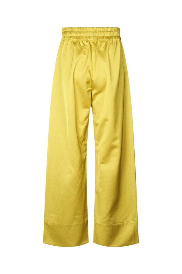 Pantsy - Techno drape pants I Acid yellow 2 - Rabens Saloner - DK