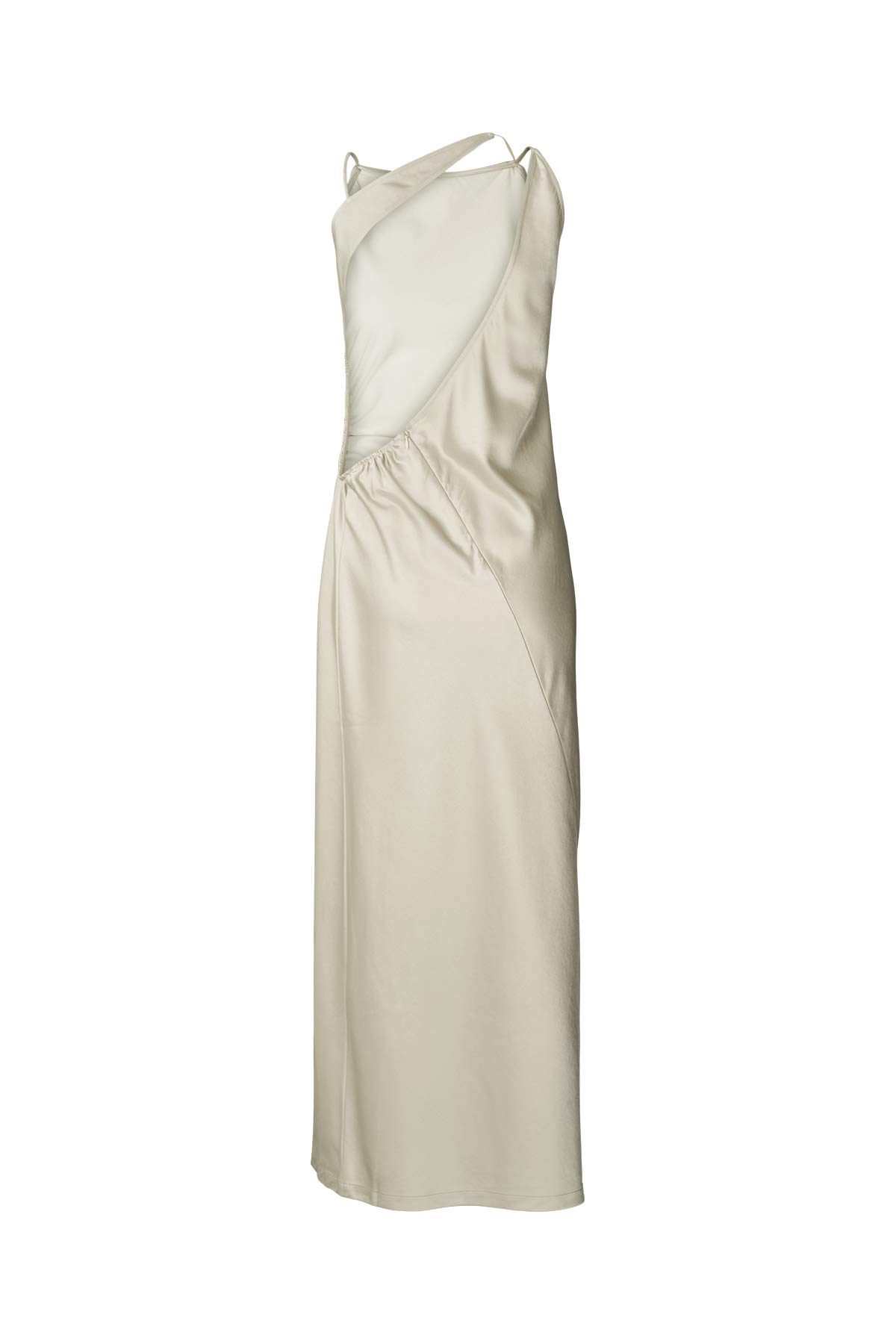 Pandora - Techno drape fitted dress I Oyster 2 - Rabens Saloner - DK