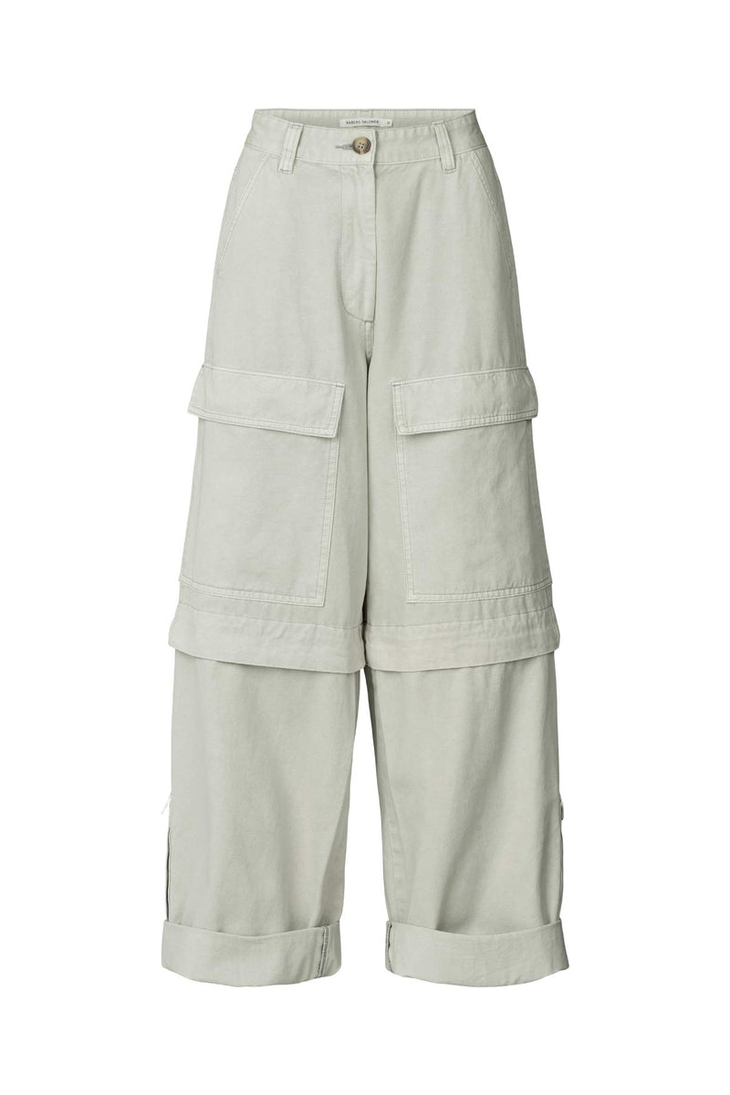 Pammi - Canvas light cargo pants I Grey cloud Grey cloud XS 6 - Rabens Saloner - DK