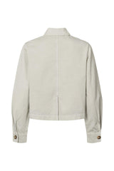 Neva - Canvas light short jacket I Grey cloud 4 - Rabens Saloner - DK