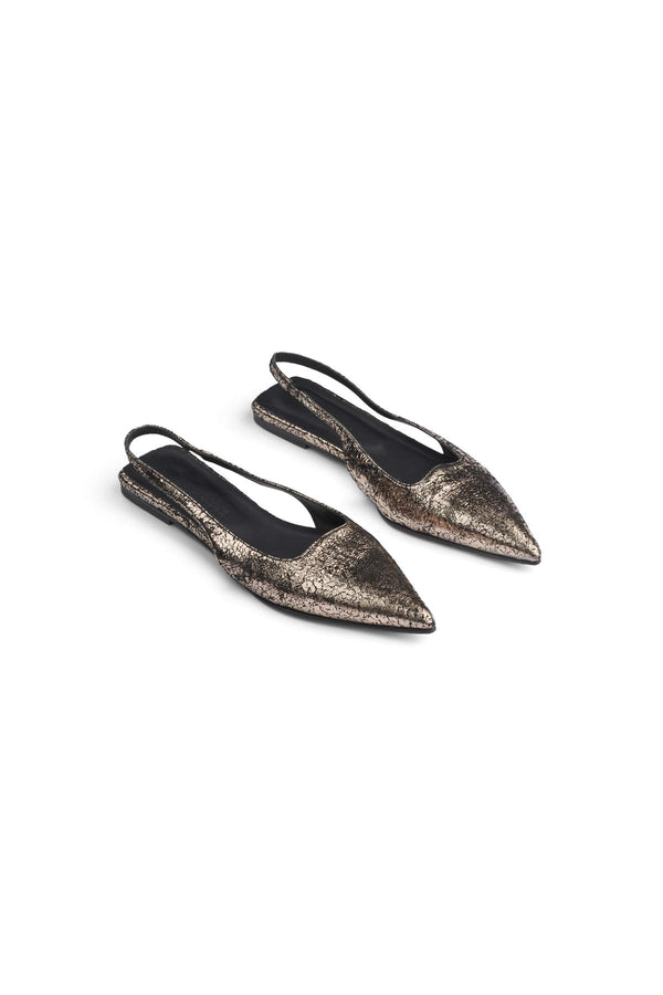 Acacie - Pointy slingback I Gun metal Gun metal 36 1 - Rabens Saloner - DK