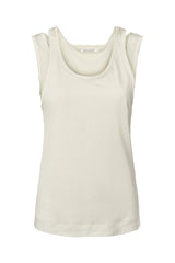 Darling - Double jersey tank top I Dirty chalk Dirty chalk XS 6 - Rabens Saloner - DK