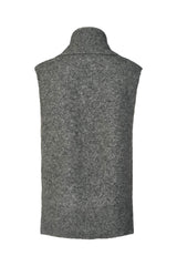 Biak - Soft knit vest I Grey melange 4 - Rabens Saloner - DK