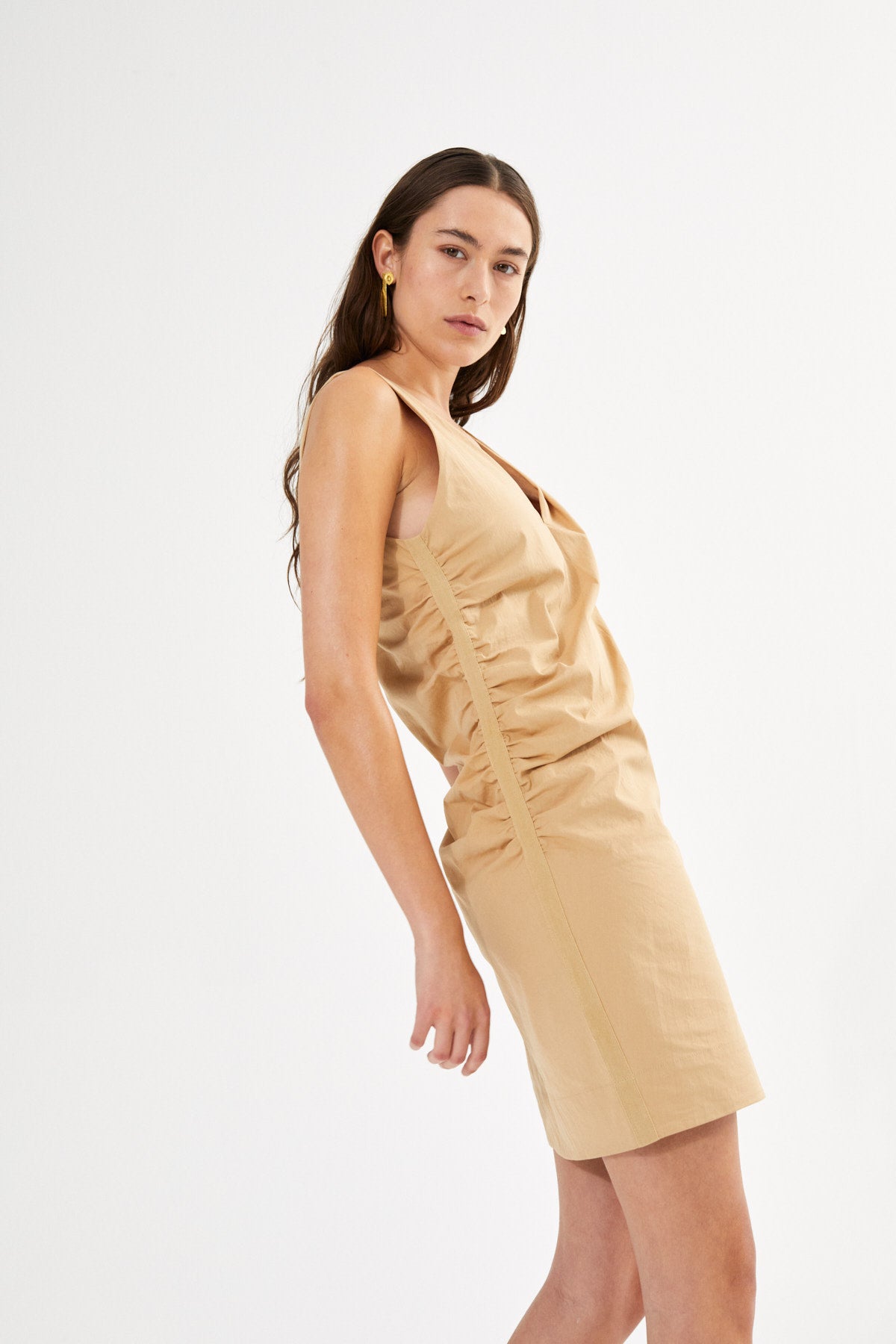 Behani - Papery V-neck dress I Black 4 - Rabens Saloner - DK