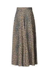 Natja - Leopard print button skirt I Leopard 4 - Rabens Saloner - DK