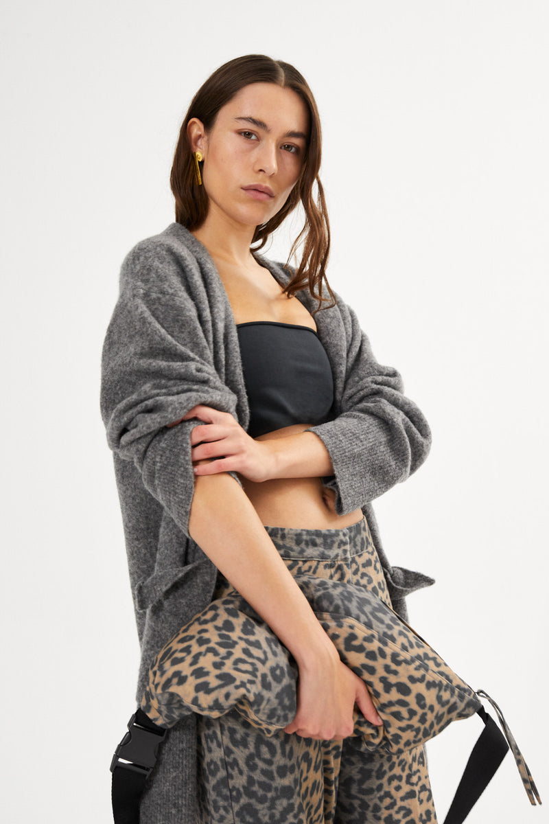 Inja - Leopard print wide leg pants I Leopard 2 - Rabens Saloner - DK