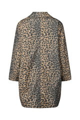 Jacqline - Leopard print oversize jacket I Leopard 4 - Rabens Saloner - DK