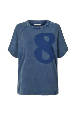 Ary - Infinity boxy t-shirt I Blue Blue XS/S 6 - Rabens Saloner - DK