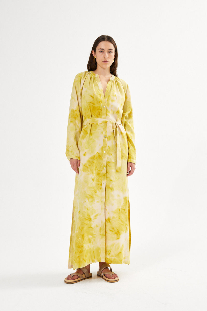 Ingela - Fusion belt dress I Emerald combo 4 - Rabens Saloner - DK