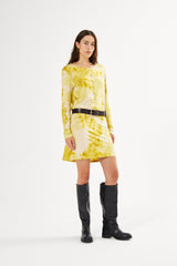 Hue - Fusion jersey dress I Lemon combo 3 - Rabens Saloner - DK