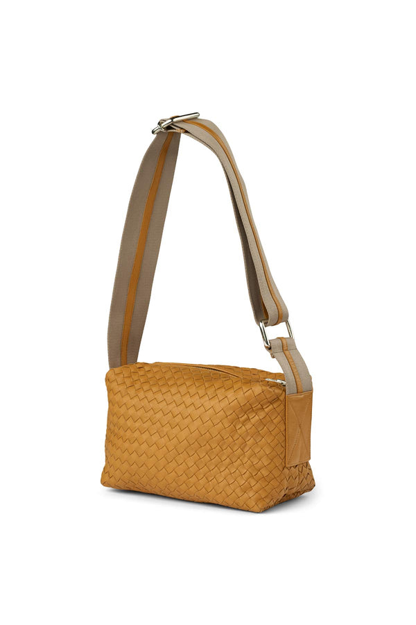 Sigi - Basket weave leather bag I Mandarin Mandarin O/S 1 - Rabens Saloner - DK