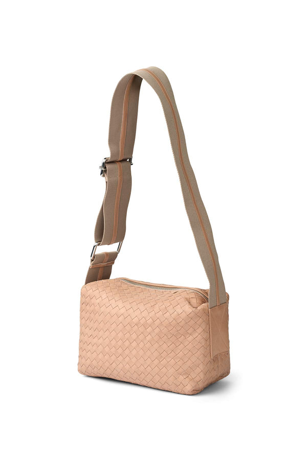 Sigi - Basket weave leather bag I Blush Blush O/S 1 - Rabens Saloner - DK