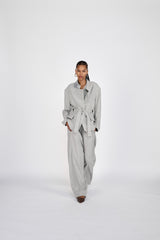 Everdeen - Drapy tailoring relaxed pants I Grey melange 5 - Rabens Saloner - DK