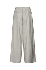 Everdeen - Drapy tailoring relaxed pants I Grey melange 9 - Rabens Saloner - DK