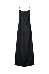Hope - Cotton halter dress I Black 2 - Rabens Saloner - DK