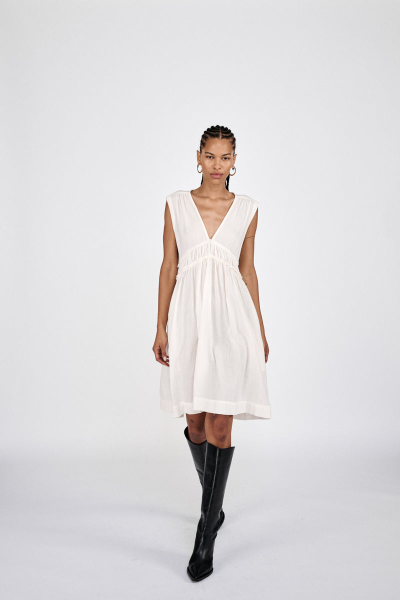 Hyben - Cotton short dress I Black 3 - Rabens Saloner - DK