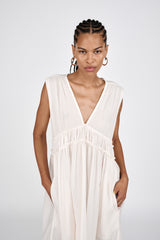Hyben - Cotton short dress I Black 4 - Rabens Saloner - DK