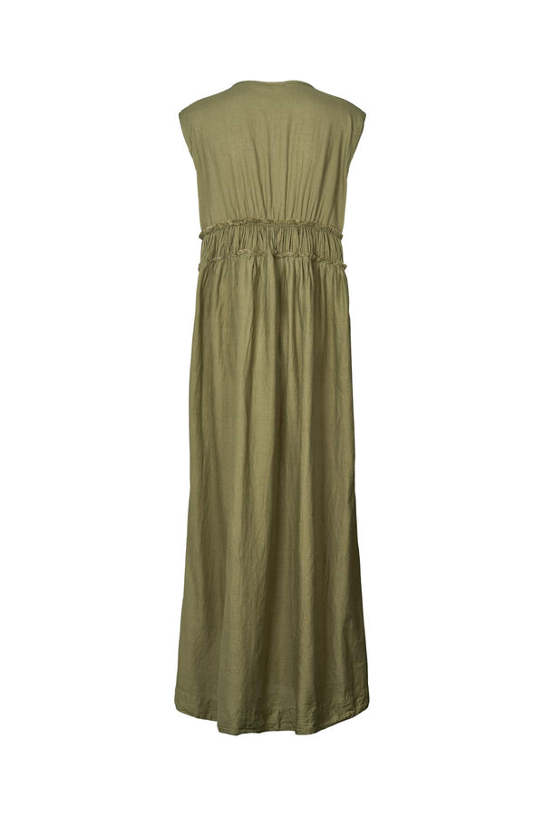Harmonie - Cotton long dress I Raw lumber 2 - Rabens Saloner - DK