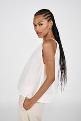 Hoda - Cotton halter top I Black 3 - Rabens Saloner - DK