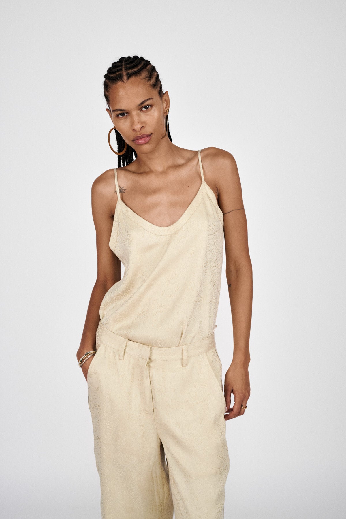 Glæde - Cluster jacquard camisole top I Fiber 1 - Rabens Saloner - DK