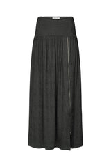 Gusta - Cluster jacquard zip skirt I Black Black XS 5 - Rabens Saloner - DK
