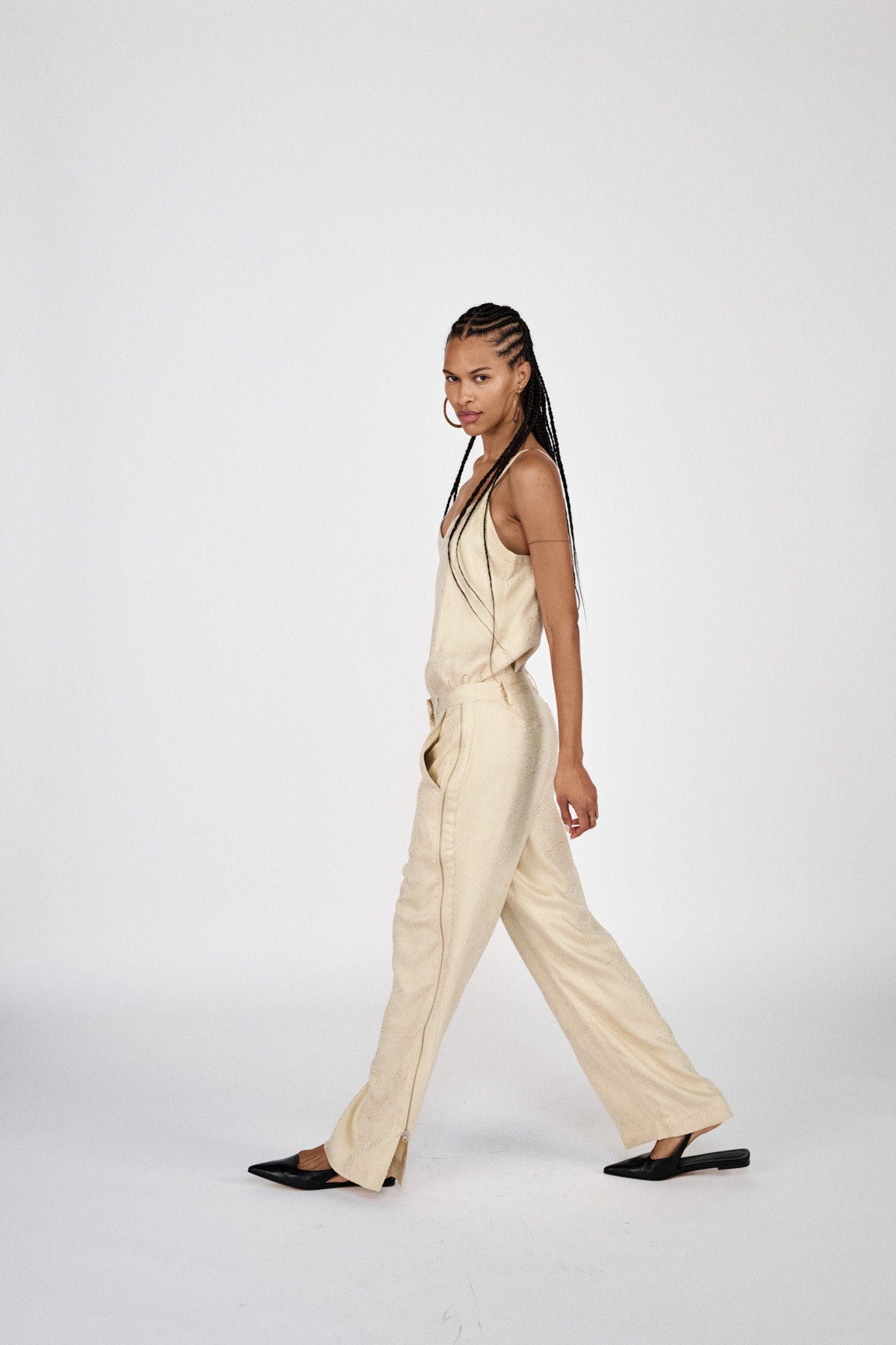 Gurli - Cluster jacquard zip pants I Fiber 1 - Rabens Saloner - DK
