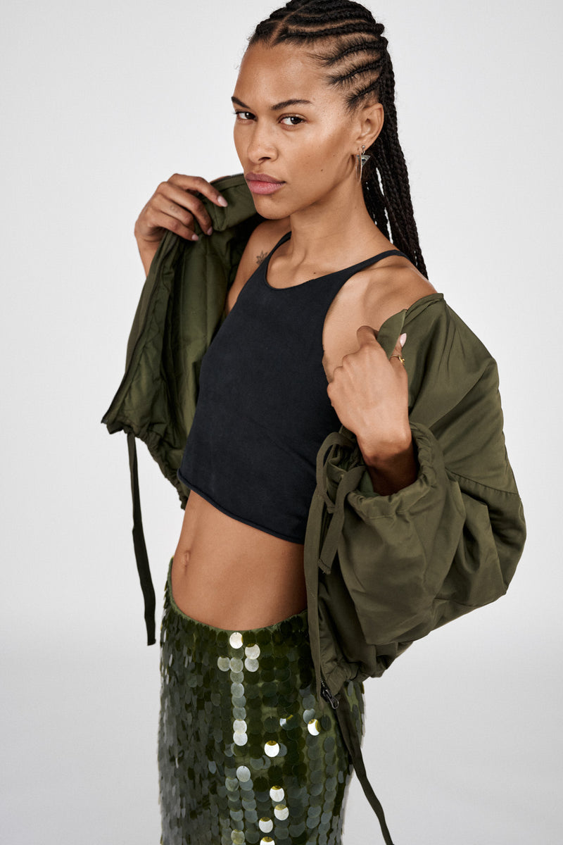 Glod - Arched jacket I Army Green 5 - Rabens Saloner - DK
