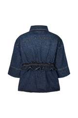Paige - Denim shirt jacket I Dark washed indigo 6 - Rabens Saloner - DK