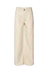 Fellini - Denim ecru straight pants I Ecru Ecru 25 5 - Rabens Saloner - DK