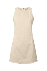 Lizl - Denim ecru dress I Ecru Ecru XS 3 - Rabens Saloner - DK