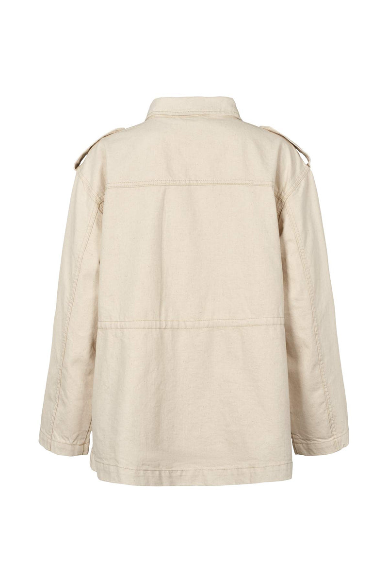 Feodora - Denim ecru defense jacket I Ecru 4 - Rabens Saloner - DK
