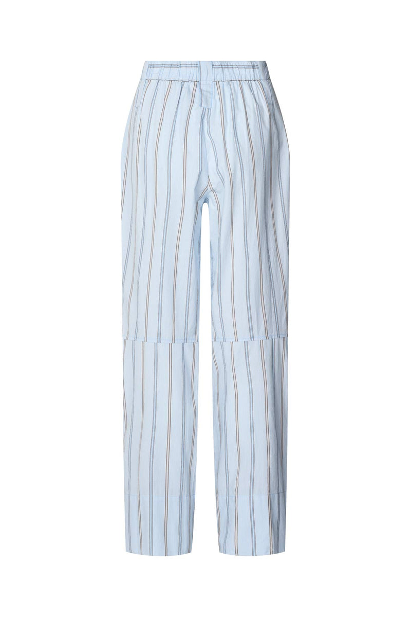 Fresia - Reverse stripe military pants I Blue pyjama stripe 8 - Rabens Saloner - DK