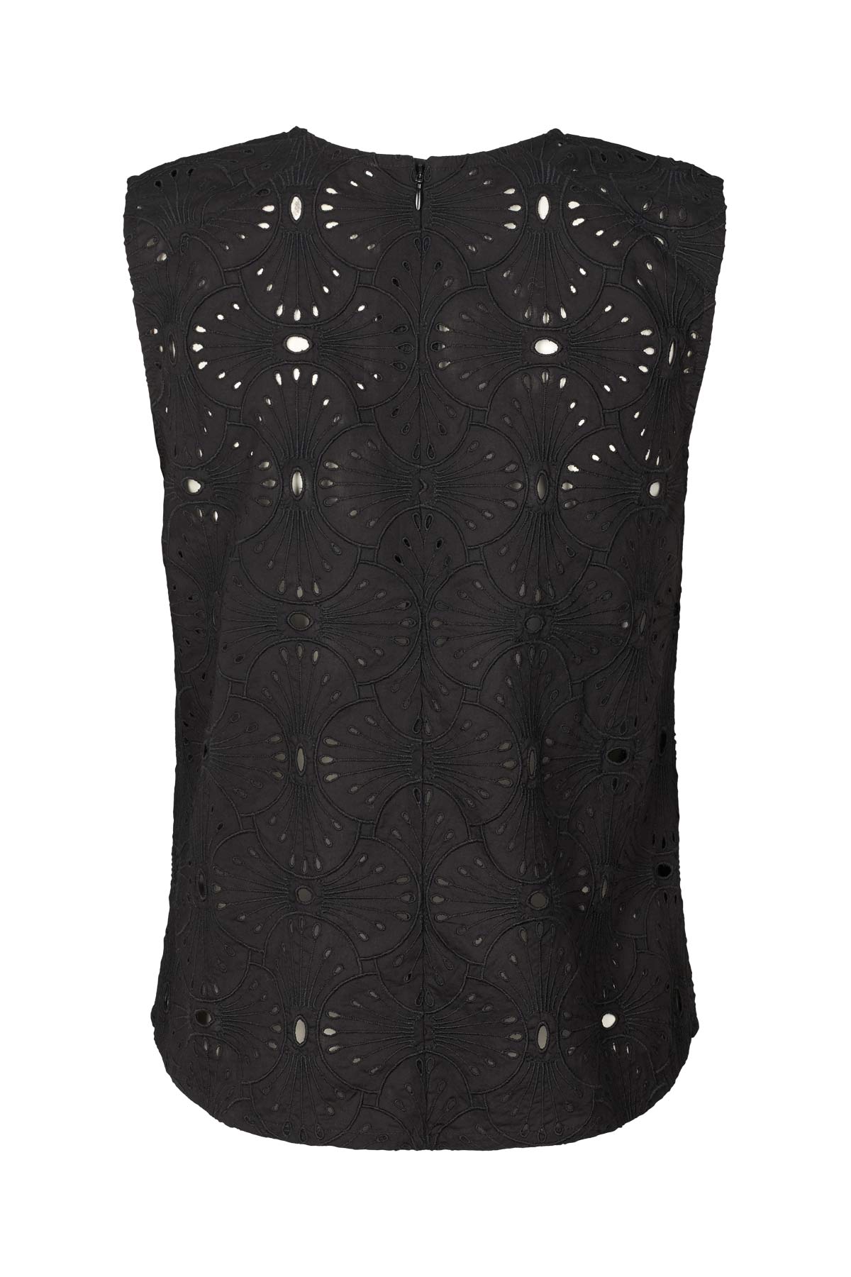 Piper - Supersize anglaise tank top I Caviar Black 5 - Rabens Saloner - DK