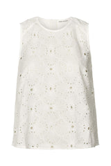 Piper - Supersize anglaise tank top I White swan White swan XS 1 - Rabens Saloner - DK