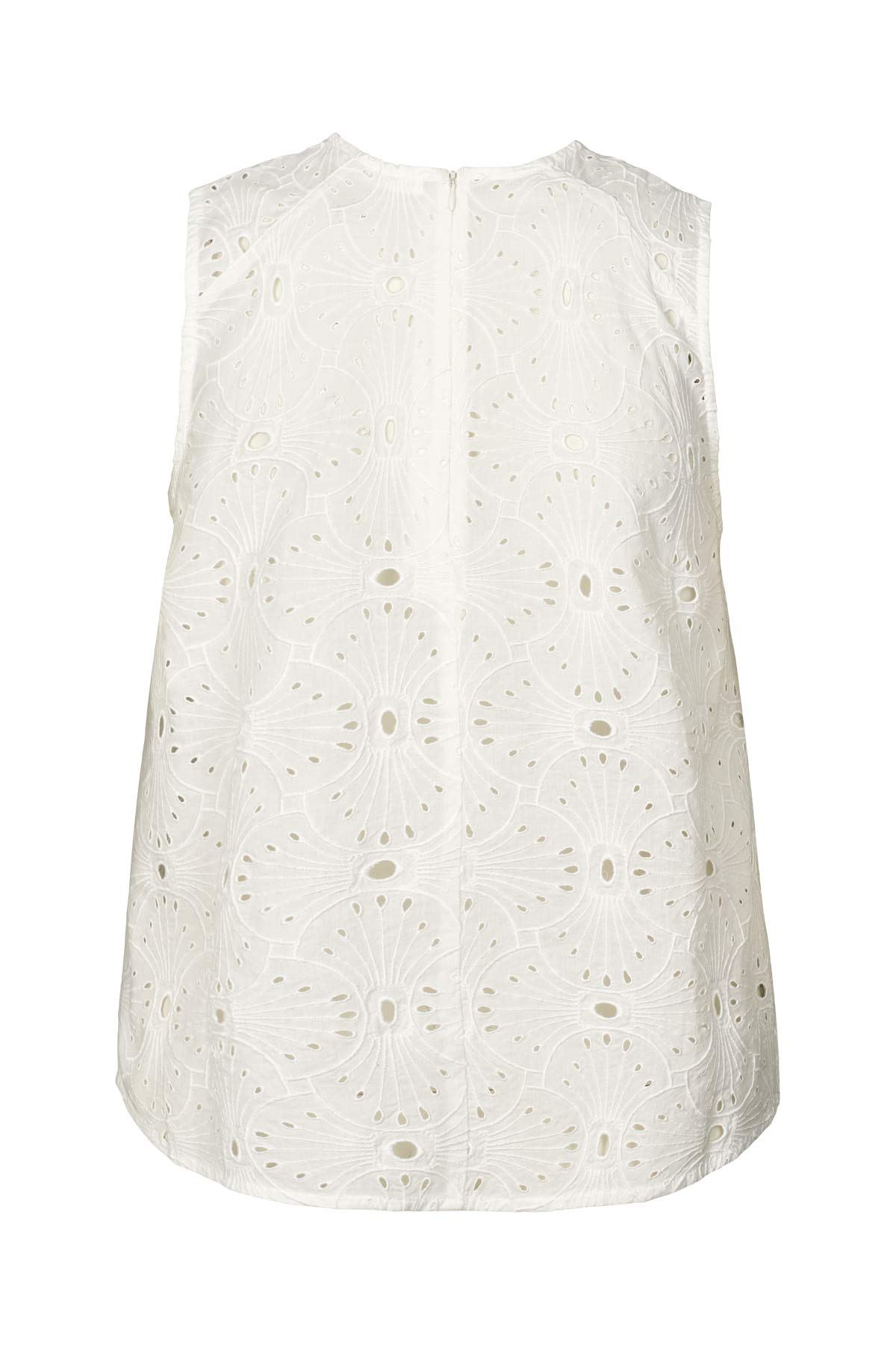 Piper - Supersize anglaise tank top I White swan 2 - Rabens Saloner - DK