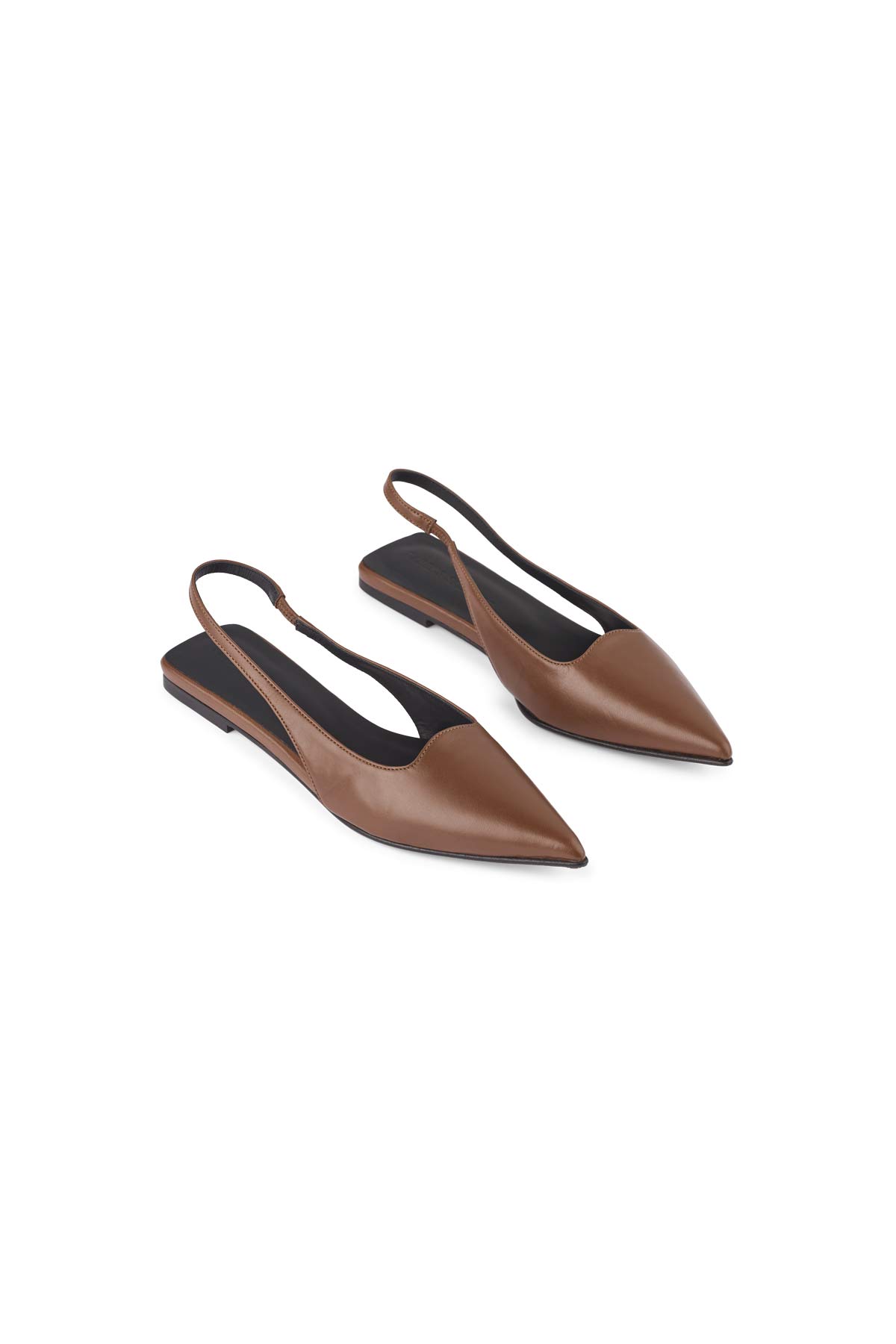 Acacie - Pointy slingback I Dark brown Dark brown 36 1 - Rabens Saloner - DK
