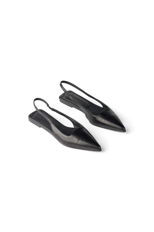 Acacie - Pointy slingback I Black Black 36 1 - Rabens Saloner - DK