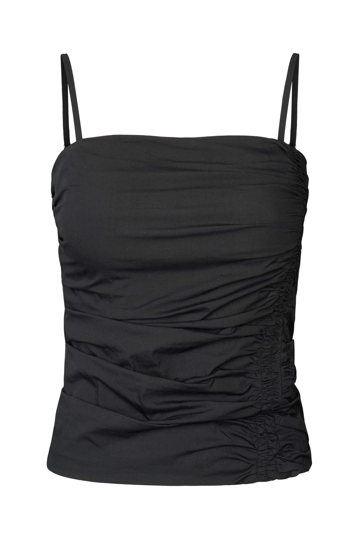 Gunna - Papery bodice top I Black Black XS 1 - Rabens Saloner - DK