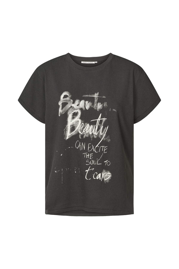 Ambla - Beauty t-shirt I Faded black Faded black XS 1 - Rabens Saloner - DK