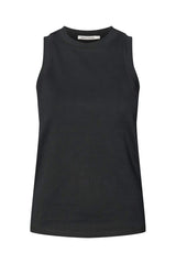 Johnny - Pima jersey tank top I Pirate black Pirate black XS 3 - Rabens Saloner - DK