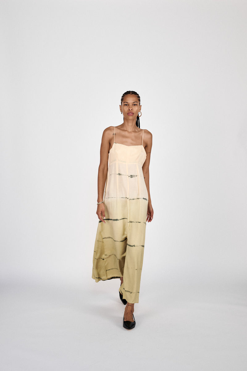 Hanny - Nuance string dress I Banana combo 3 - Rabens Saloner - DK
