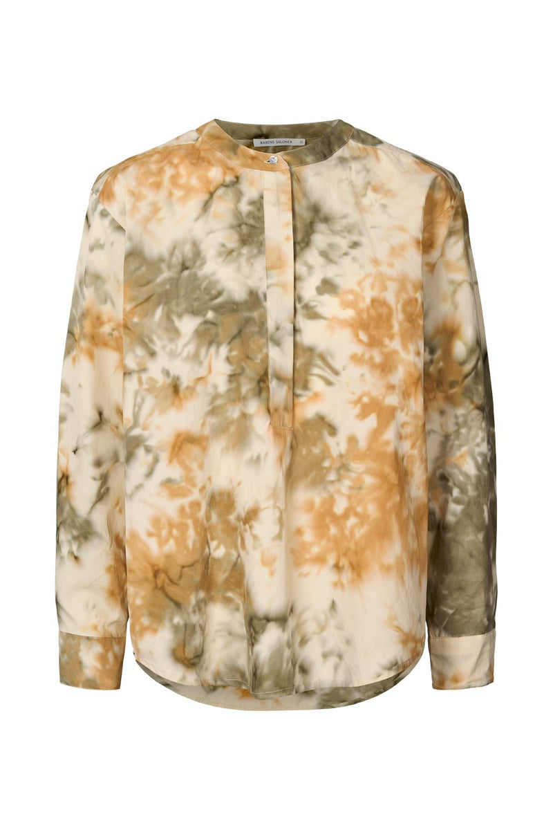 Mebel - Abstract cotton shirt I Forest combo Forest combo XS 1 - Rabens Saloner - DK