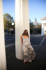 Ian - Misty long dress I Golden mustard combo 5 - Rabens Saloner - DK