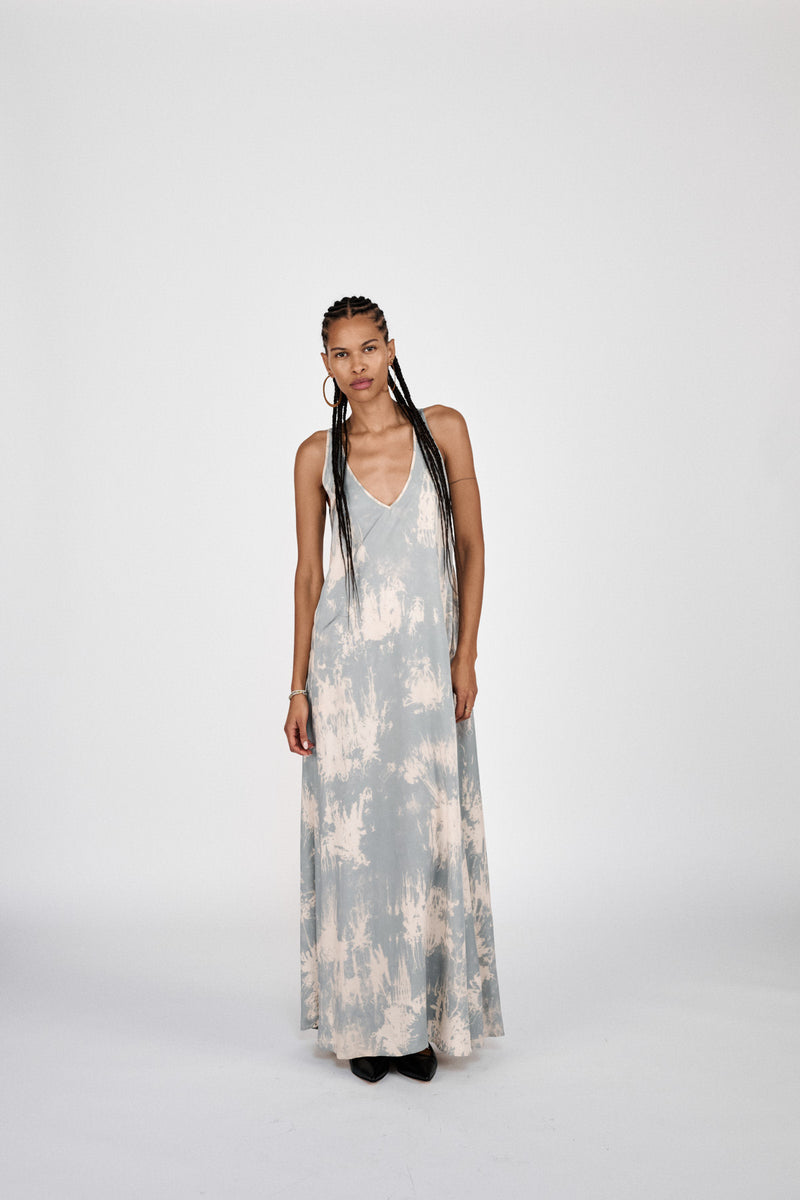 Ian - Misty long dress I Golden mustard combo 3 - Rabens Saloner - DK