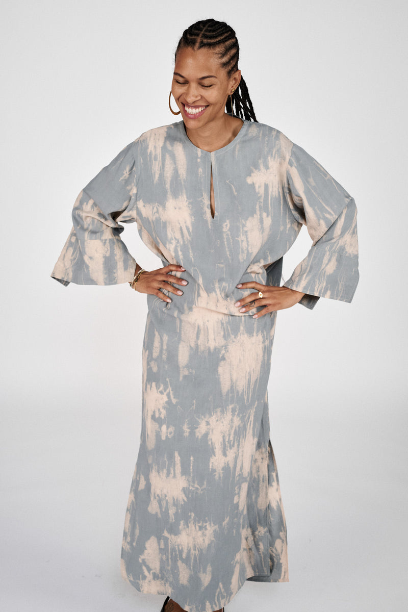 Karimalou - Misty kaftan I Aluminium combo 2 - Rabens Saloner - DK