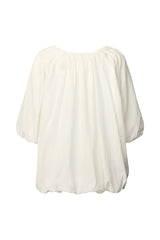 Rachelle - Voile cloud blouse I White 4 - Rabens Saloner - DK