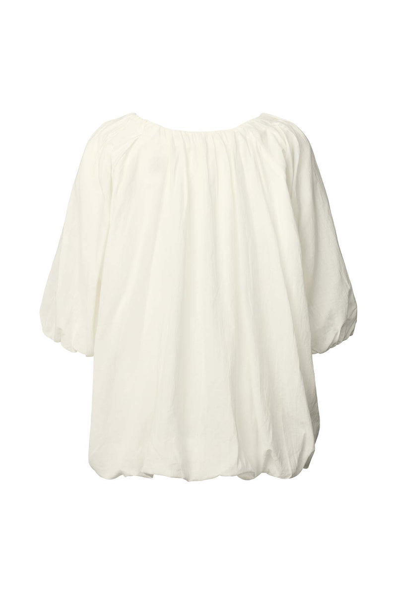 Rachelle - Voile cloud blouse I White 4 - Rabens Saloner - DK